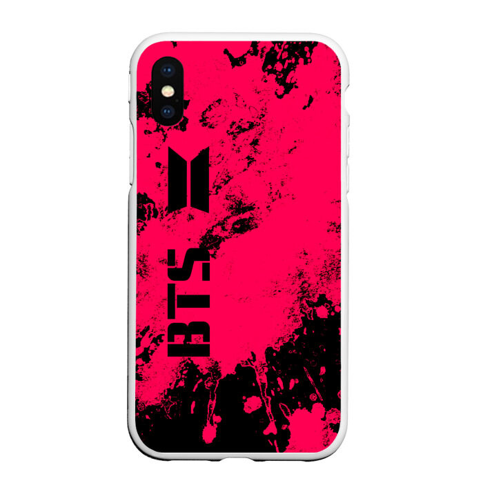 Чехол для iPhone XS Max матовый BTS фото