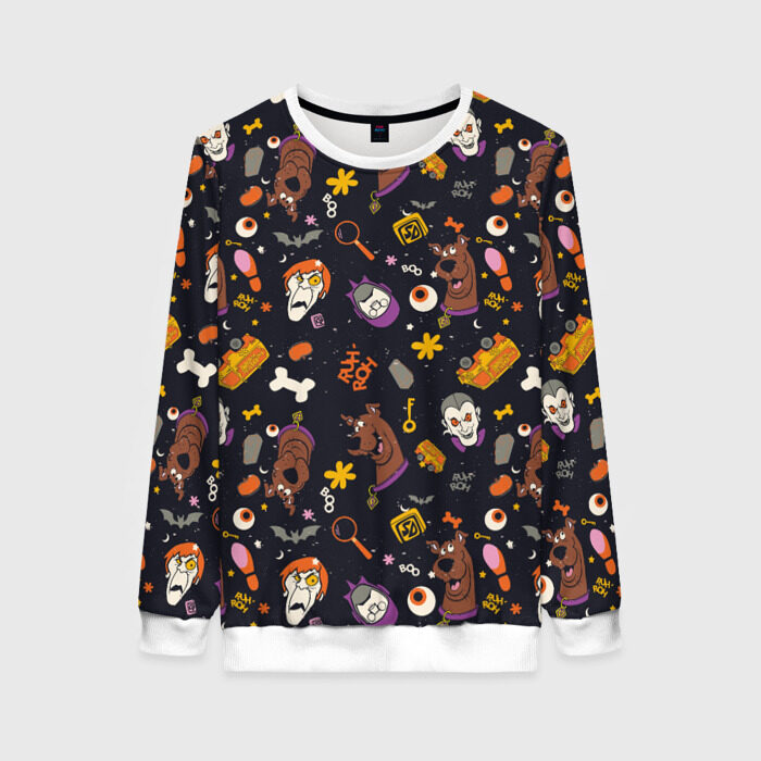 Женский свитшот 3D Скуби-Ду Хэллоуин паттерн фото