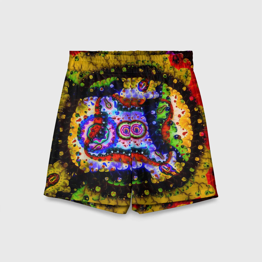 Детские спортивные шорты 3D абстрактный рисунок фото