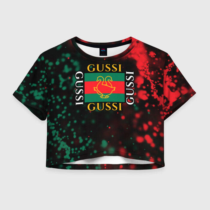 Женская футболка Crop-top 3D GUSSI / ГУСИ фото