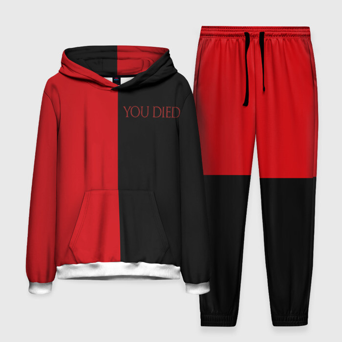 Мужской костюм 3D (с толстовкой) YOU DIED фото