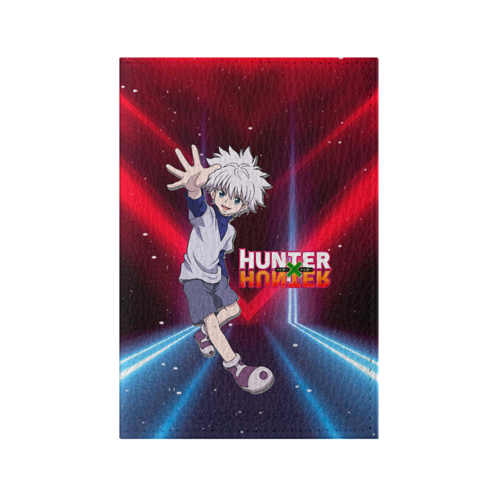 Обложка для паспорта матовая кожа Киллуа Hunter x Hunter фото