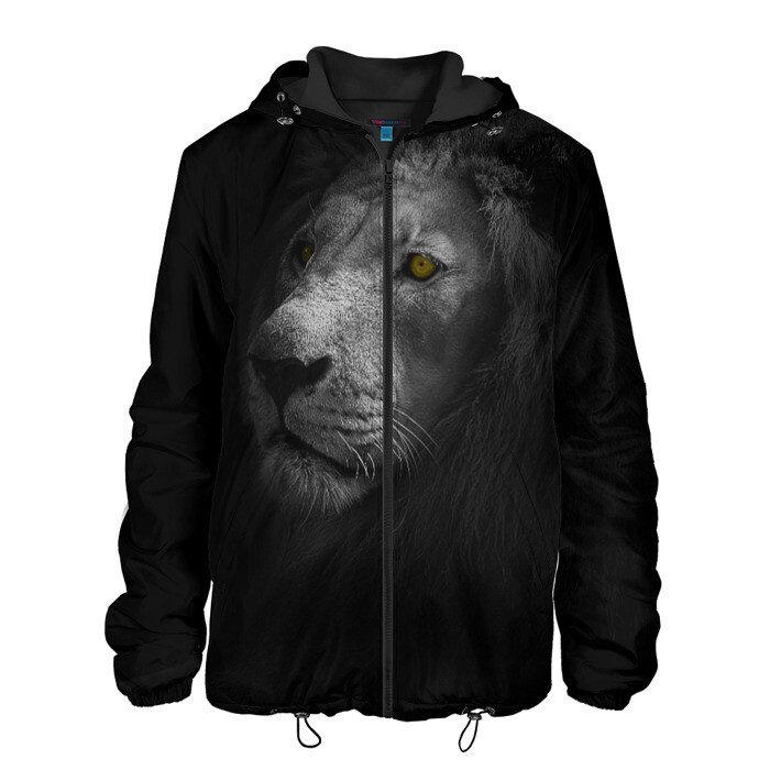 Мужская куртка 3D Лев фото