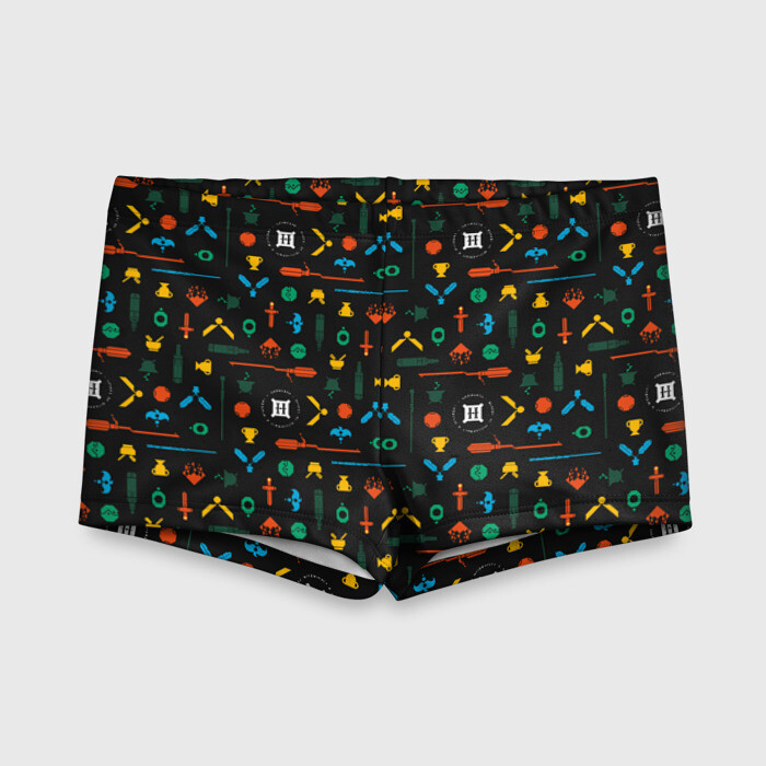 Детские купальные плавки 3D Хогвартс паттерн фото