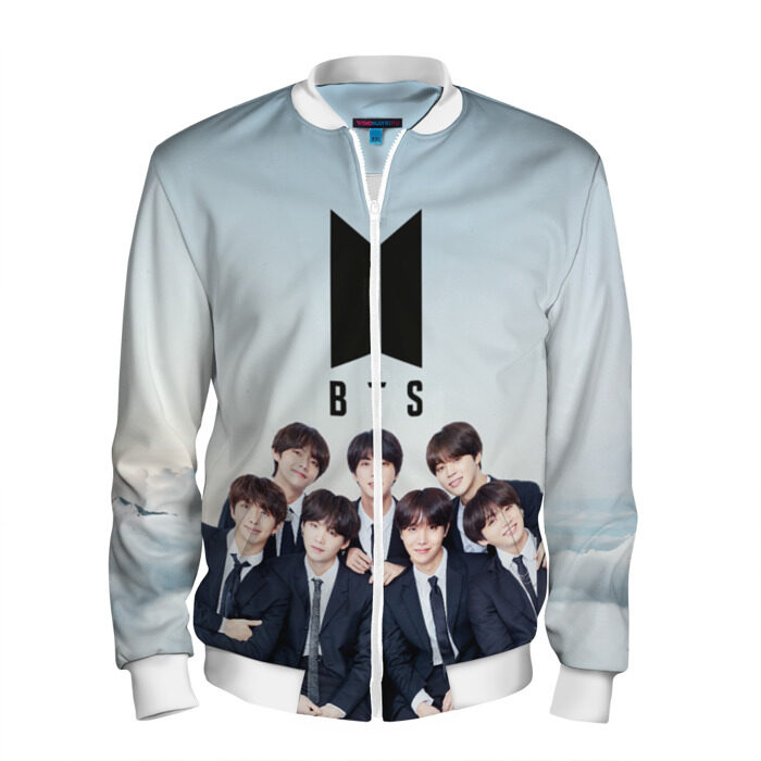 Мужской бомбер 3D BTS фото