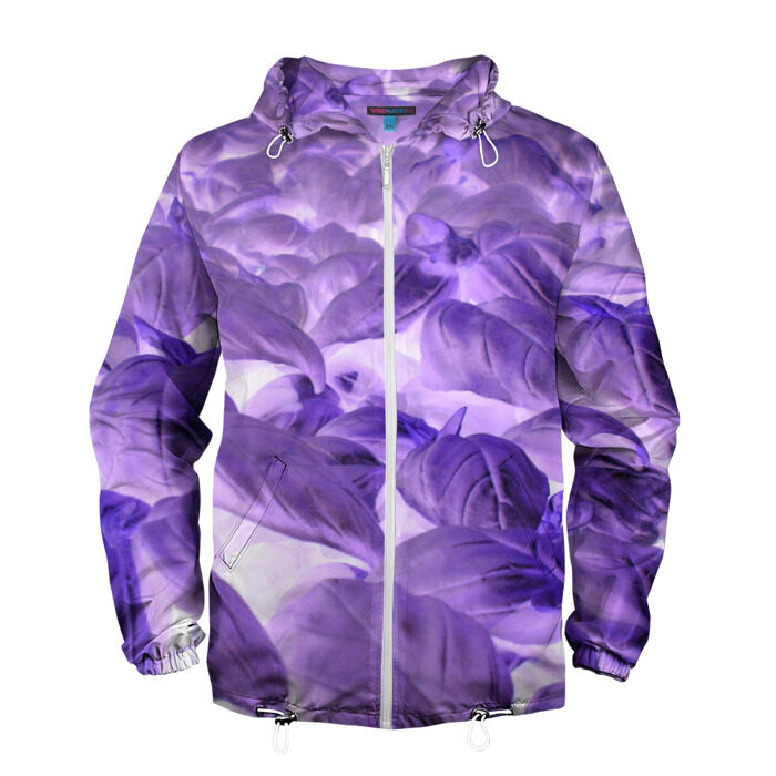 Мужская ветровка 3D Неоновый базилик фото