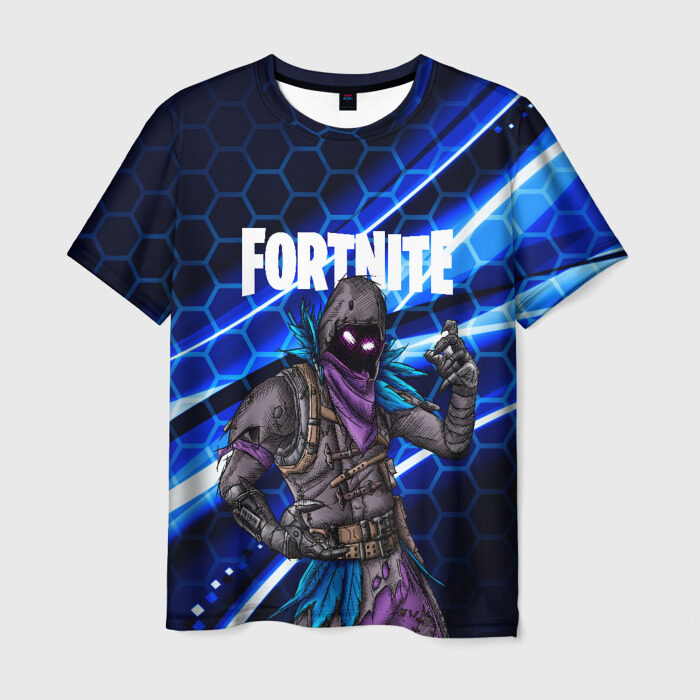 Мужская футболка 3D FORTNITE RAVEN фото