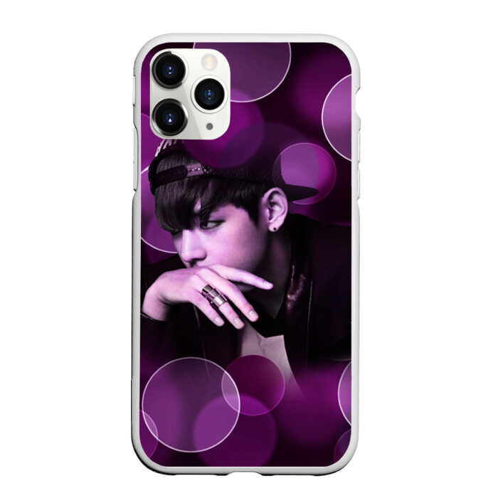 Чехол для iPhone 11 Pro матовый BTS фото