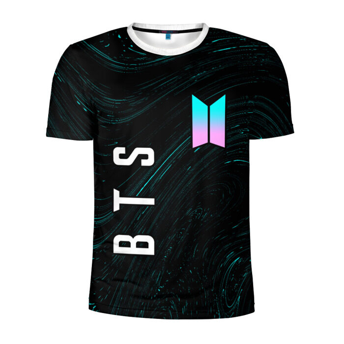 Мужская футболка 3D спортивная BTS / БТС фото