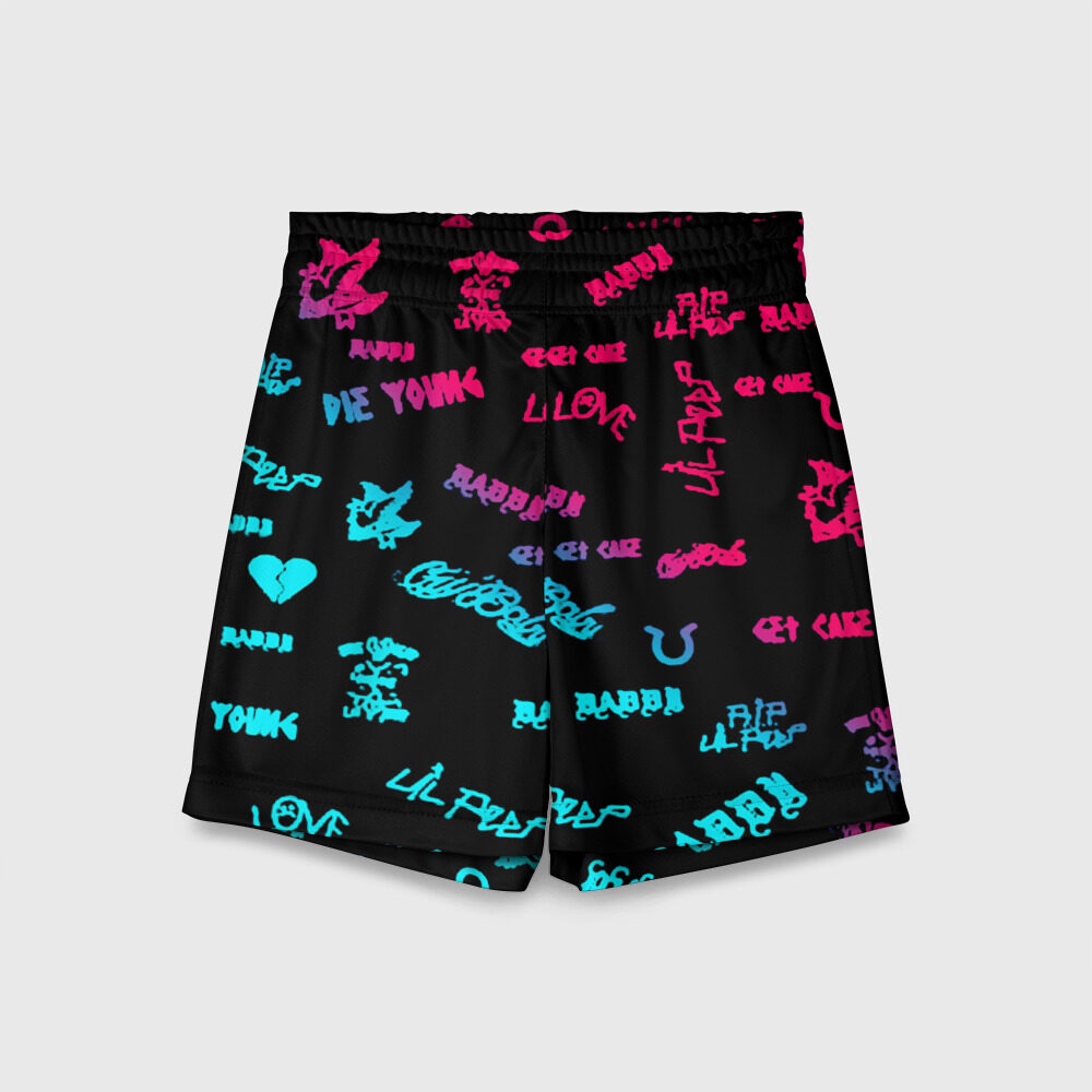Детские спортивные шорты 3D LIL PEEP фото