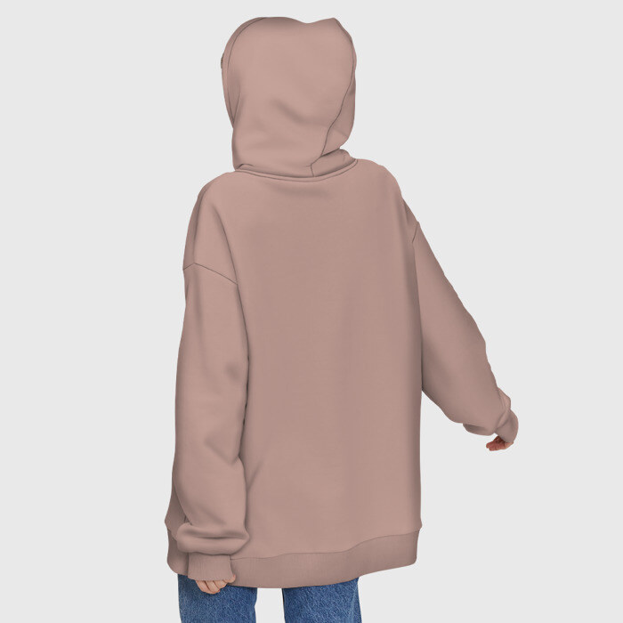 Худи SuperOversize хлопок Поднятие уровня в одиночку фото