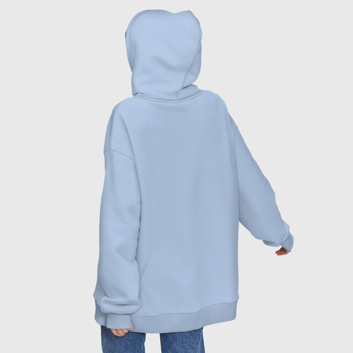 Худи SuperOversize хлопок Поднятие уровня в одиночку фото