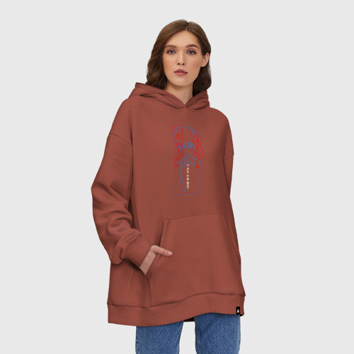 Худи SuperOversize хлопок Поднятие уровня в одиночку фото