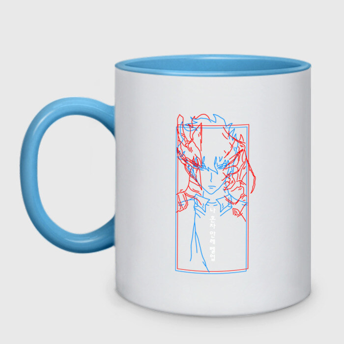 Кружка двухцветная Поднятие уровня в одиночку фото