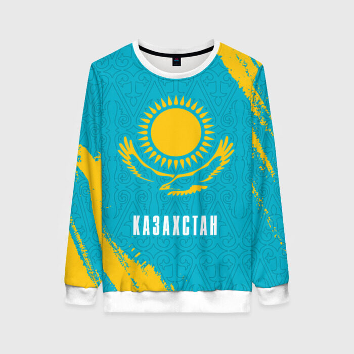 Женский свитшот 3D КАЗАХСТАН / KAZAKHSTAN фото