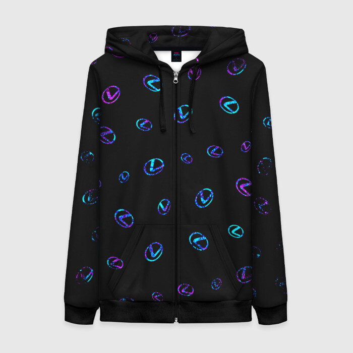 Женская толстовка 3D на молнии LEXUS ЛЕКСУС фото