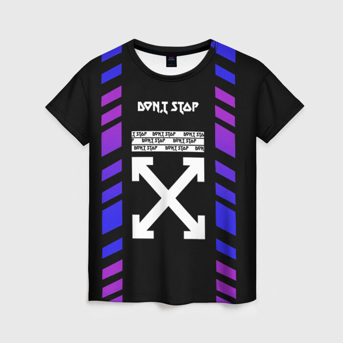 Женская футболка 3D Dont stop фото