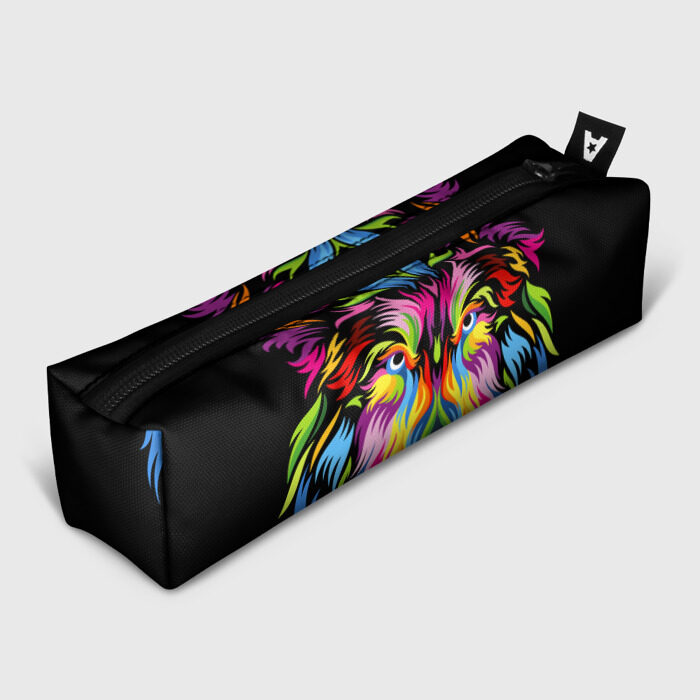 Пенал 3D Neon wolf фото