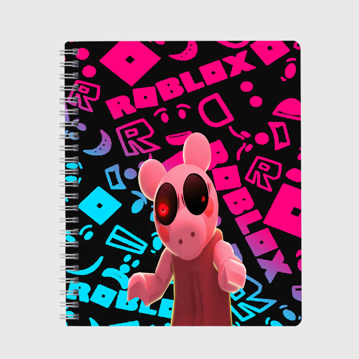 Тетрадь Roblox piggy Свинка Пигги фото