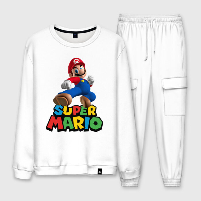 Мужской костюм хлопок Super Mario фото