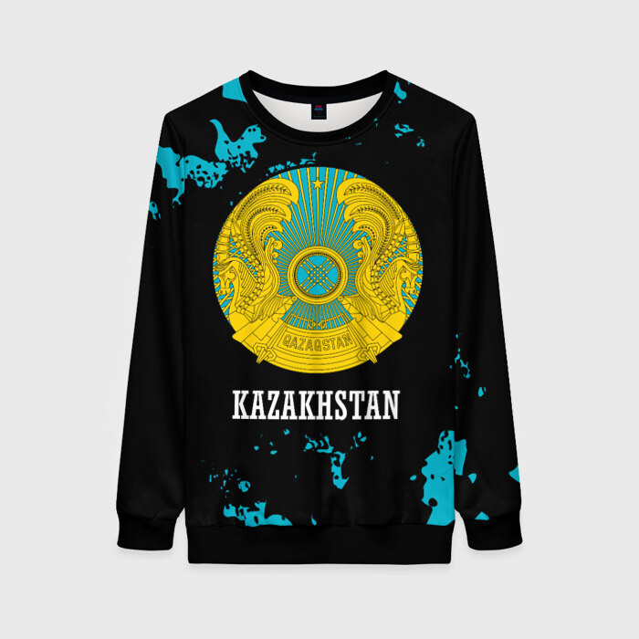 Женский свитшот 3D KAZAKHSTAN / КАЗАХСТАН фото