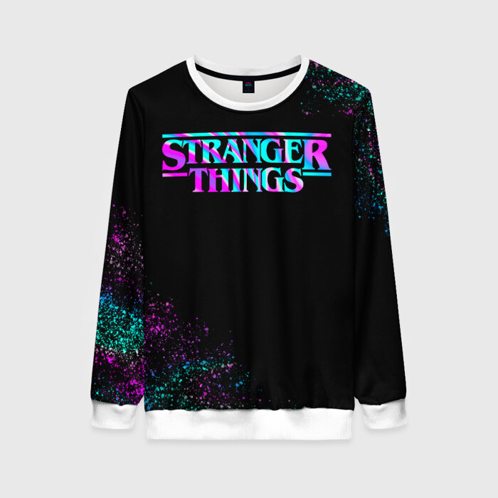 Женский свитшот 3D Очень странные дела фото