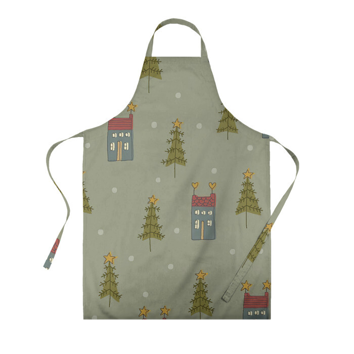 Фартук 3D Дома в лесу фото