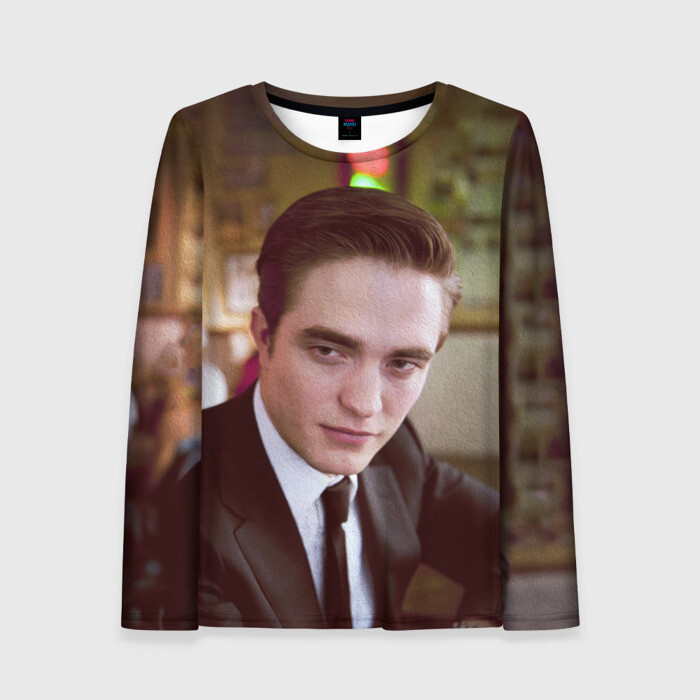 Женский лонгслив 3D Роберт Паттинсон фото