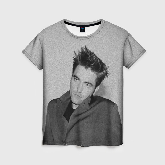 Женская футболка 3D Роберт Паттинсон фото