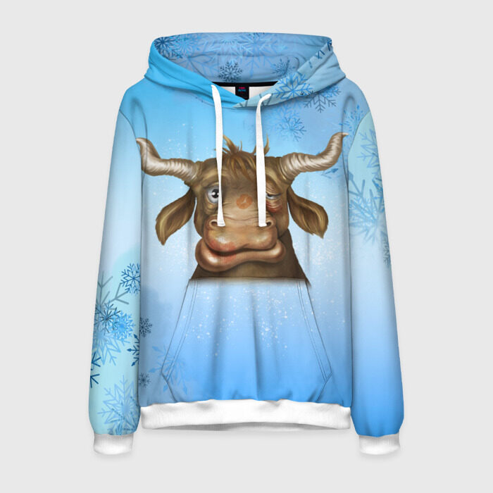 Мужская толстовка 3D Долгожданный Год Быка фото