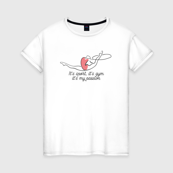 Женская футболка хлопок My Passion фото