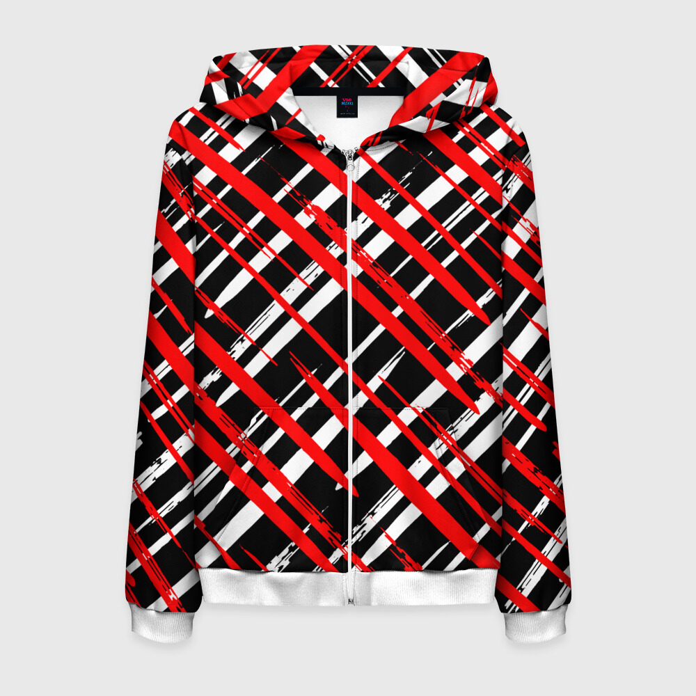 Мужская толстовка 3D на молнии Текстура фото