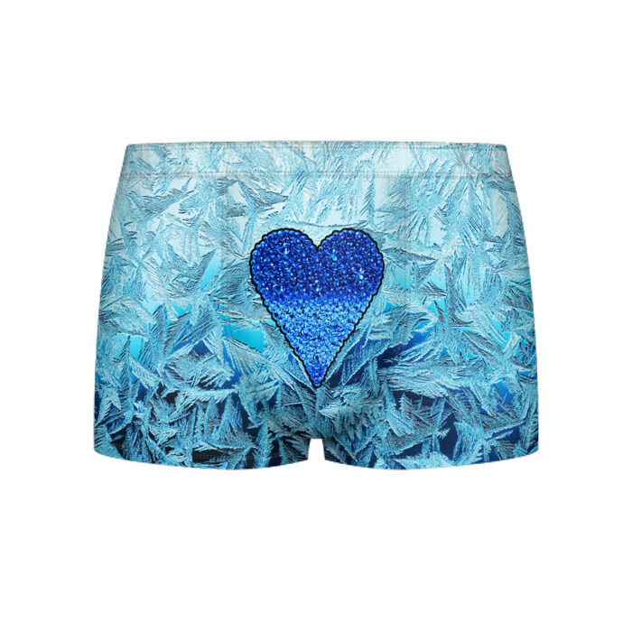 Мужские трусы 3D Ледяное сердце фото