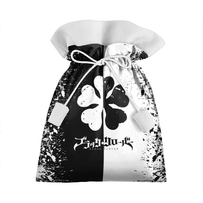 Подарочный 3D мешок Черный клевер. фото