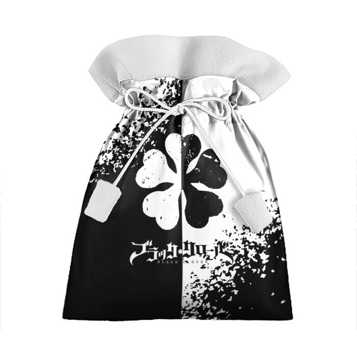 Подарочный 3D мешок Черный клевер. фото