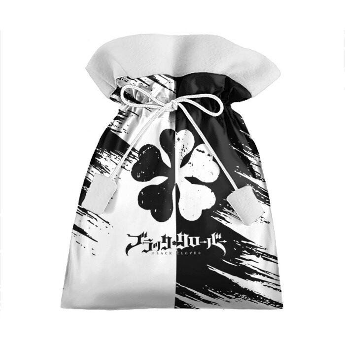 Подарочный 3D мешок Черный клевер. фото