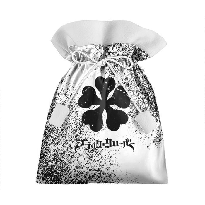 Подарочный 3D мешок Черный клевер. фото