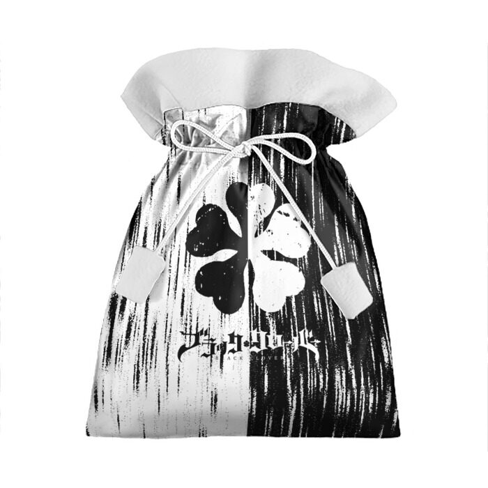 Подарочный 3D мешок Черный клевер. фото