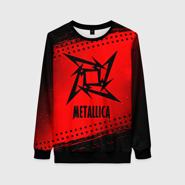 Женский свитшот 3D METALLICA / МЕТАЛЛИКА фото