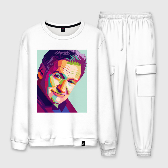 Мужской костюм хлопок Pop art 99-39 фото