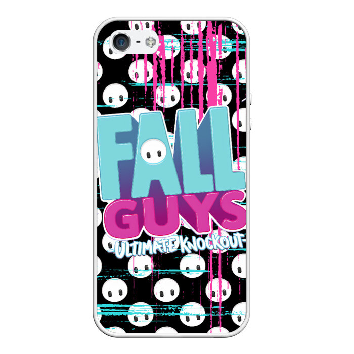 Чехол для iPhone 5/5S матовый Fall Guys фото