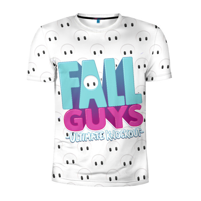 Мужская футболка 3D спортивная Fall Guys. фото