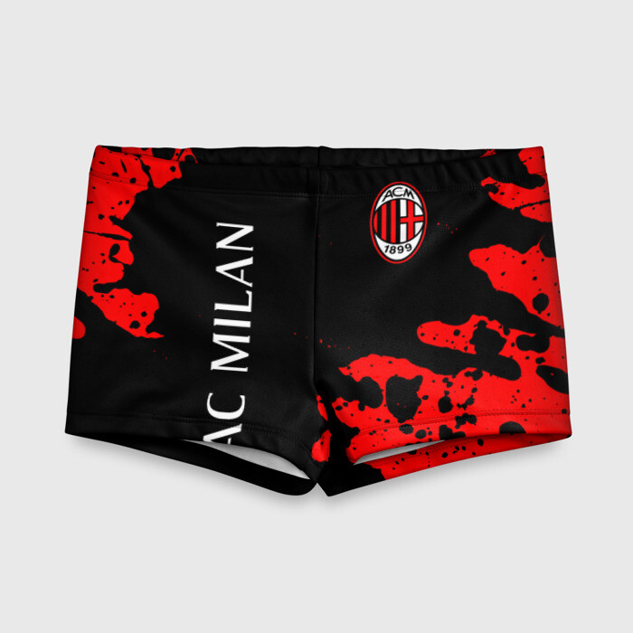 Детские купальные плавки 3D AC MILAN / МИЛАН фото