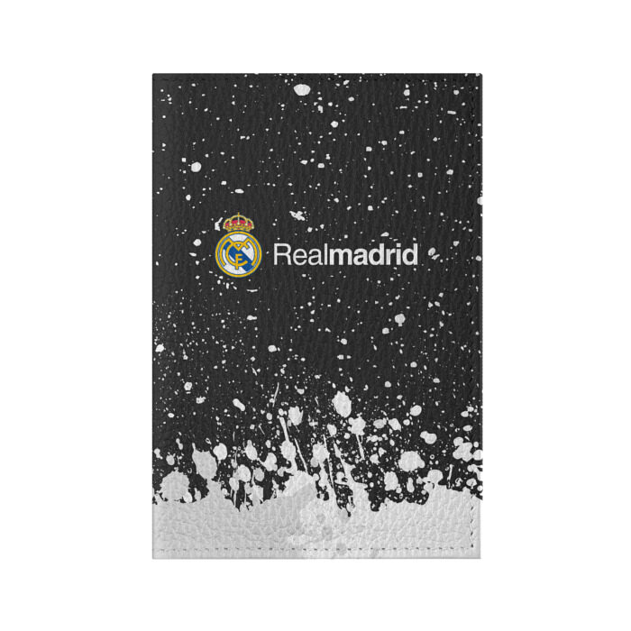 Обложка для паспорта матовая кожа REAL MADRID / РЕАЛ МАДРИД фото