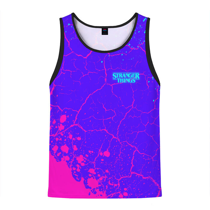 Мужская майка 3D ОЧЕНЬ СТРАННЫЕ ДЕЛА STRANGER фото