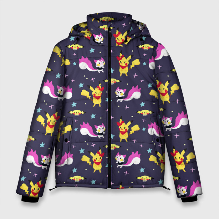 Мужская зимняя куртка 3D Ночная прогулка фото