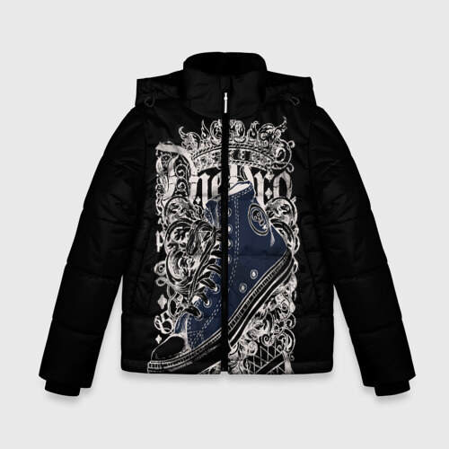 Зимняя куртка для мальчиков 3D Королевские кеды фото