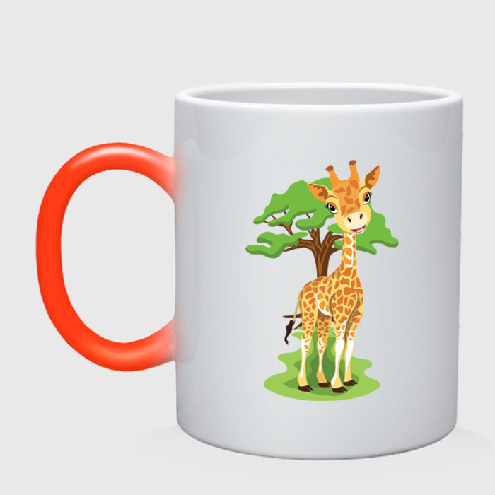 Кружка хамелеон giraffe 2 фото