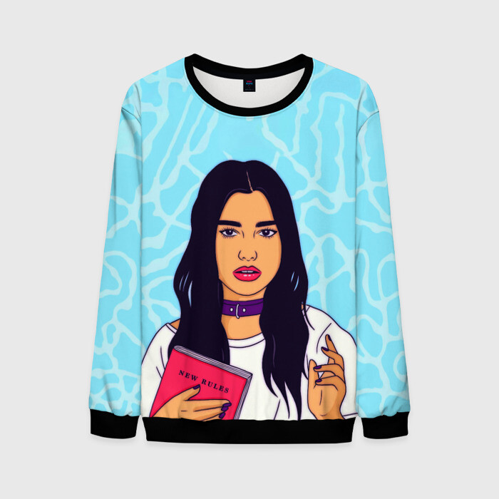 Мужской свитшот 3D DUA LIPA фото