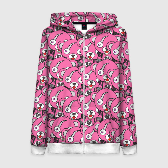 Женская толстовка 3D на молнии FORTNITE фото